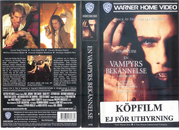13176 EN VAMPYRS BEKÄNNELSE (VHS)